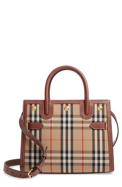 small burberry handbag|burberry title bag small.